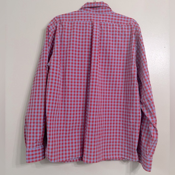 Brooks Brothers Mens Shirt Button Up Long Sleeve XL Blue Red Check - Picture 6 of 6